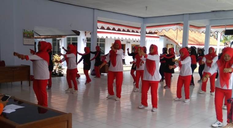 Lomba Senam Antar TP PKK Desa Dalam Rangka HUT Ke-74 Kemerdekaan Republik Indonesia Tingkat Kecamatan Purwodadi