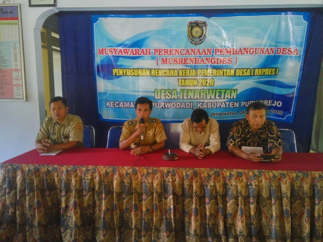 Musrenbang Desa dan Penyusunan RKPDes Tahun 2019 (RKPD 2020) di Desa Jenar Wetan Purwodadi