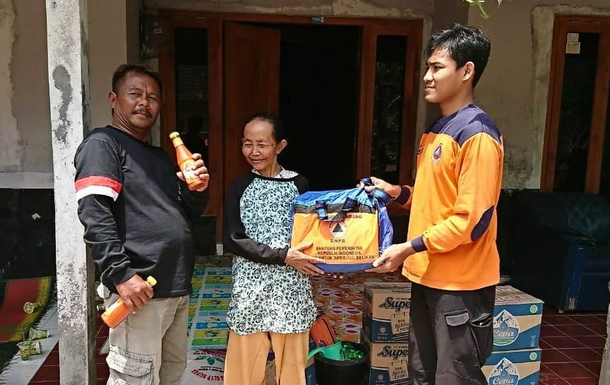 Kegiatan Pemberian Bantuan dari BPBD Kabupaten Purworejo di Kecamatan Purwodadi