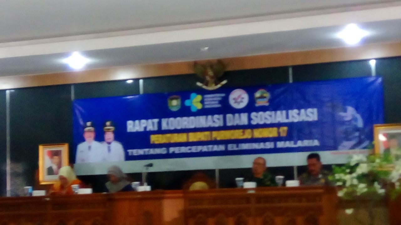 Pertemuan dan Sosialisasi Peraturan Bupati Purworejo No. 17 Tahun 2019 Tentang Percepatan Eliminasi Malaria