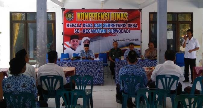 Konferensi Dinas Kepala Desa dan Sekretaris Desa Se- Kecamatan Purwodadi 