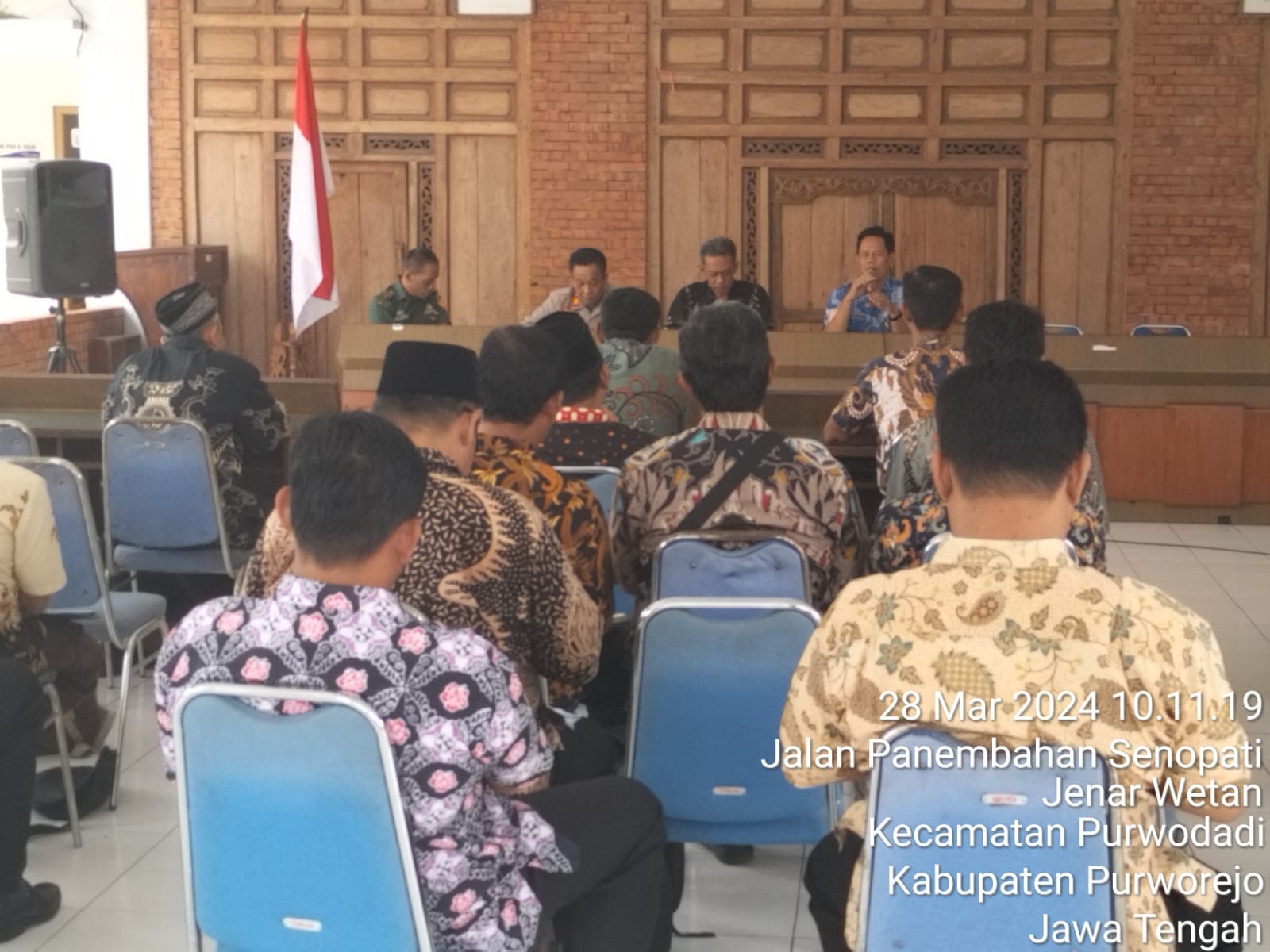 Sosialisasi Administrasi Pertanahan di Pendopo Kecamatan Purwodadi