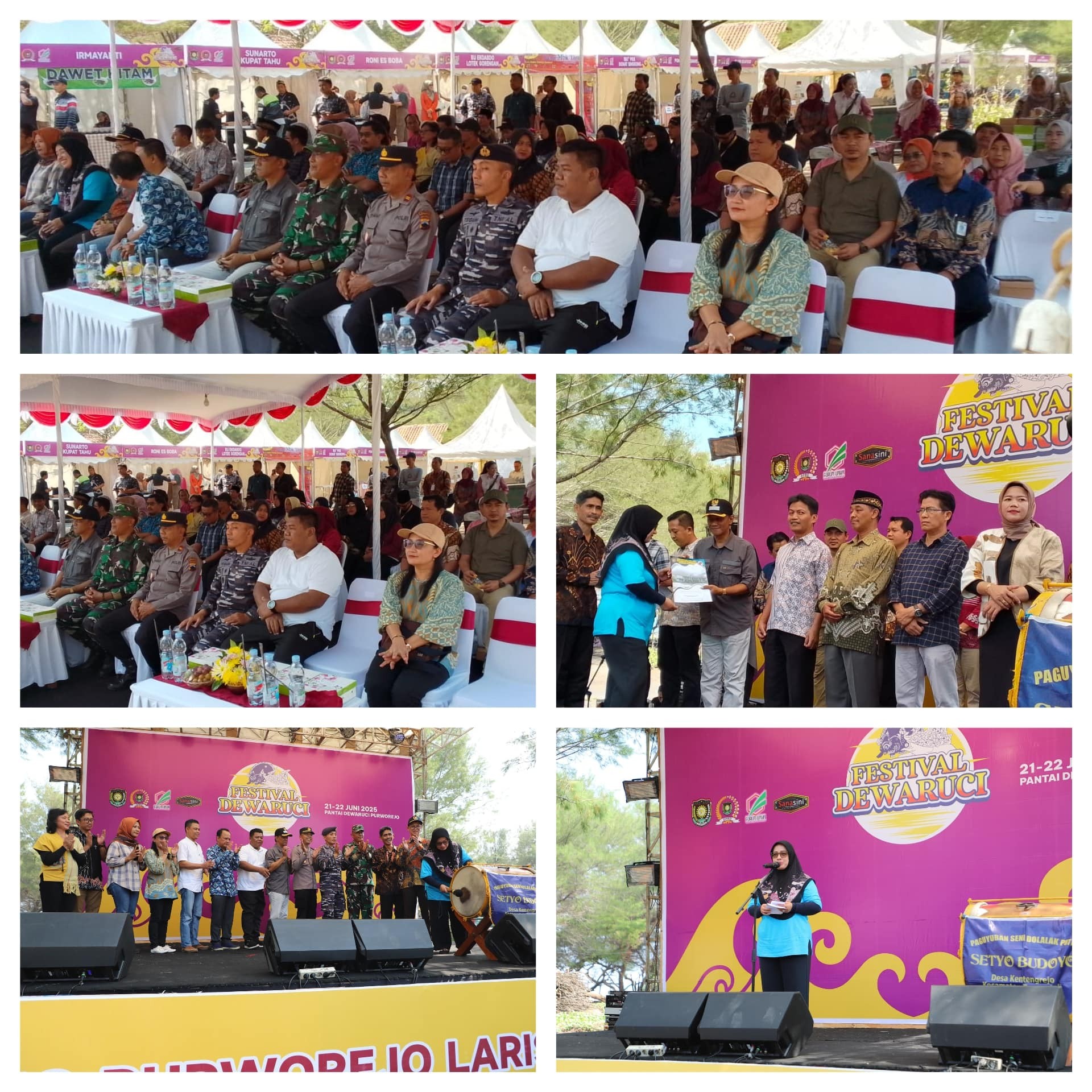 Pengembangan Ekonomi dan Pariwisata melalui Festival Dewa Ruci,Bupati Purworejo serahkan Sertifikat Koperasi Desa Merah Putih