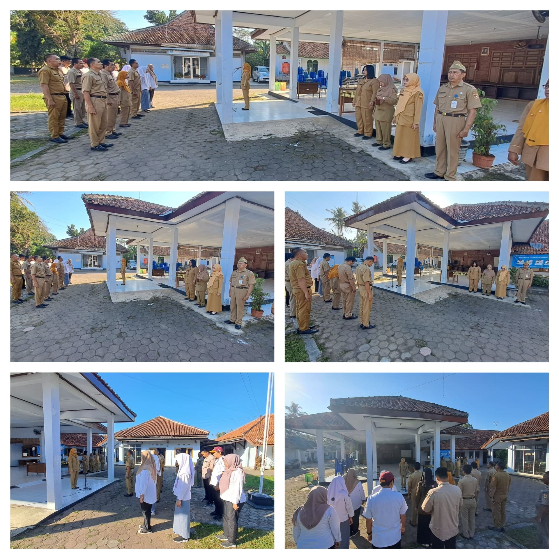 Pelaksanaan Apel Rutin Pagi ASN Kecamatan Purwodadi