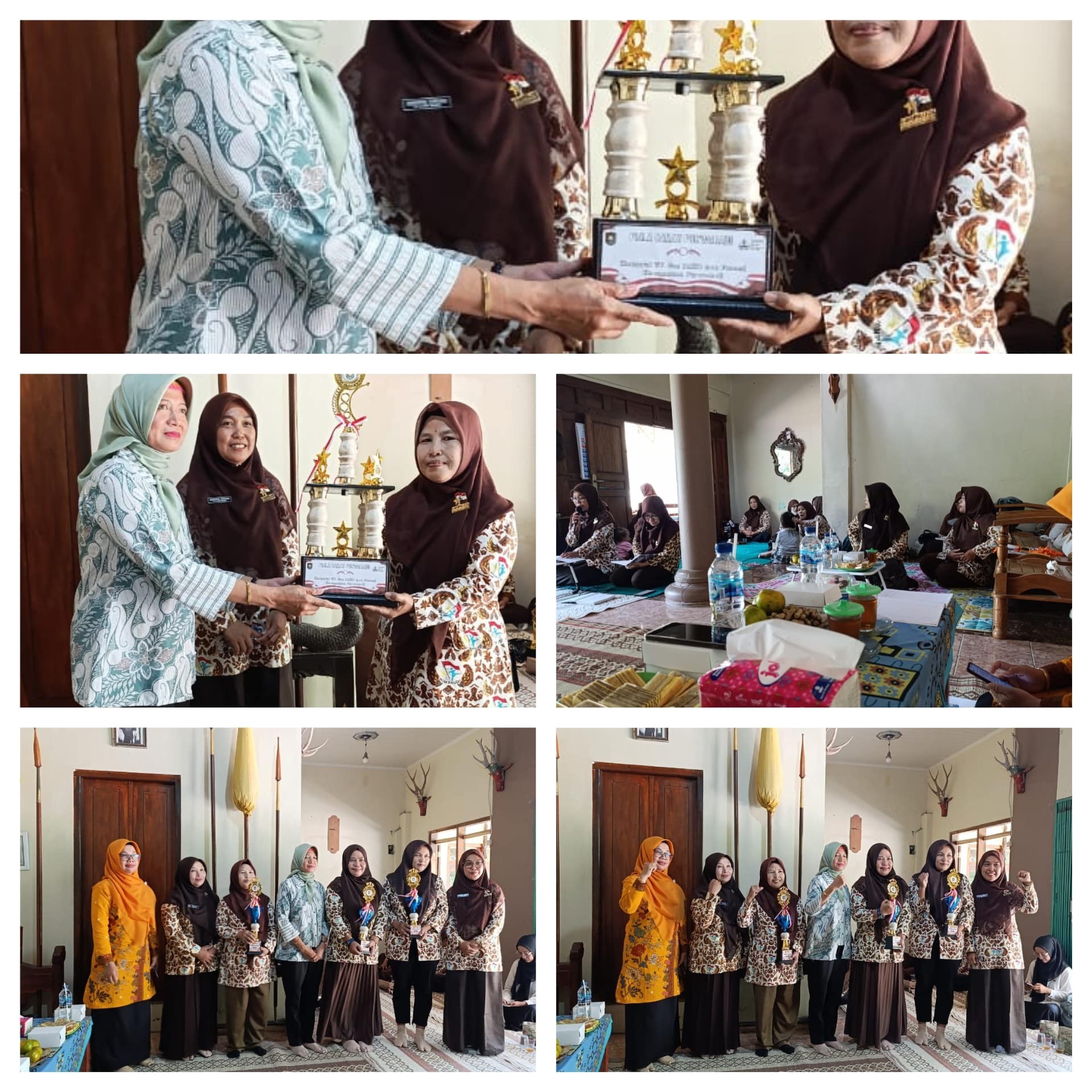 Pertemuan rutin Forum Pusat Kegiatan Gugus (PKG) TK dan PAUD Non Formal Kecamatan Purwodadi,Bunda PAUD serahkan Piala kejuaraan Karnaval TK dan PAUD Non Formal 