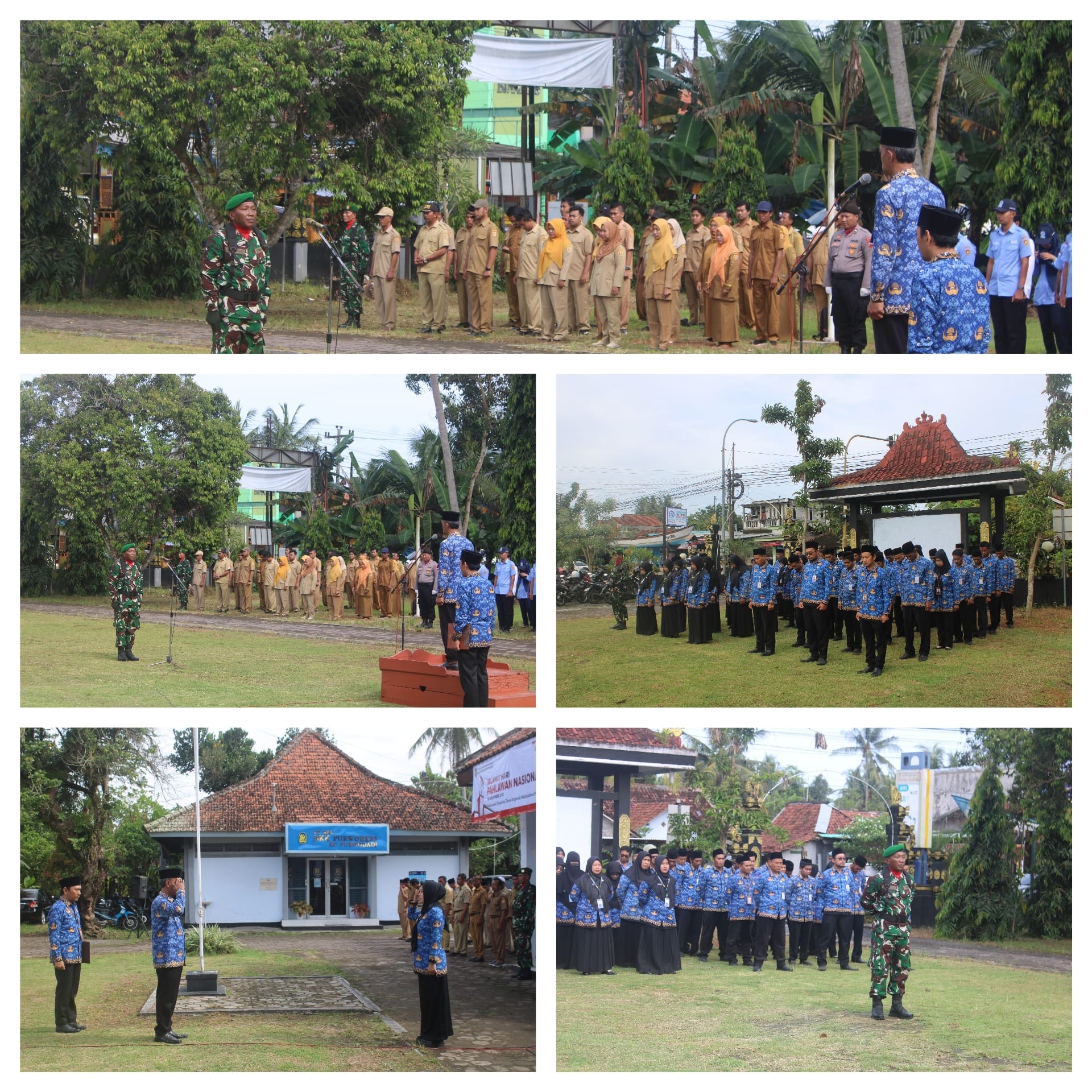 Pelaksanaan Upacara Peringatan Hari Pahlawan Tingkat Kecamatan Purwodadi Tahun 2025, Berlangsung khidmat
