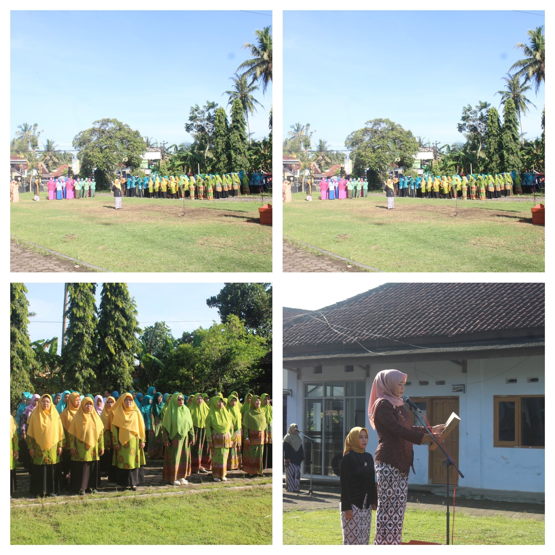 Kecamatan Purwodadi melaksanakan Upacara Bendera dalam rangka Peringatan Hari Ibu ke 97, Sekcam Purwodadi bertindak sebagai Irup