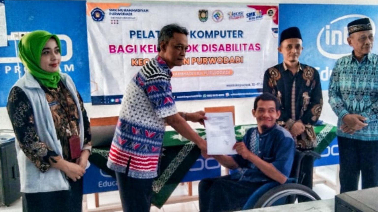 Pembukaan Pelatihan Komputer Disabilitas di SMK Muhammadiyah Purwodadi