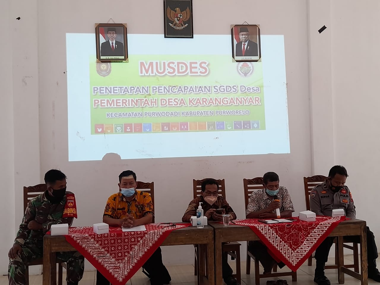 Musyawarah Desa Pencapaian SDGS Desa Karanganyar Kecamatan Purwodadi 