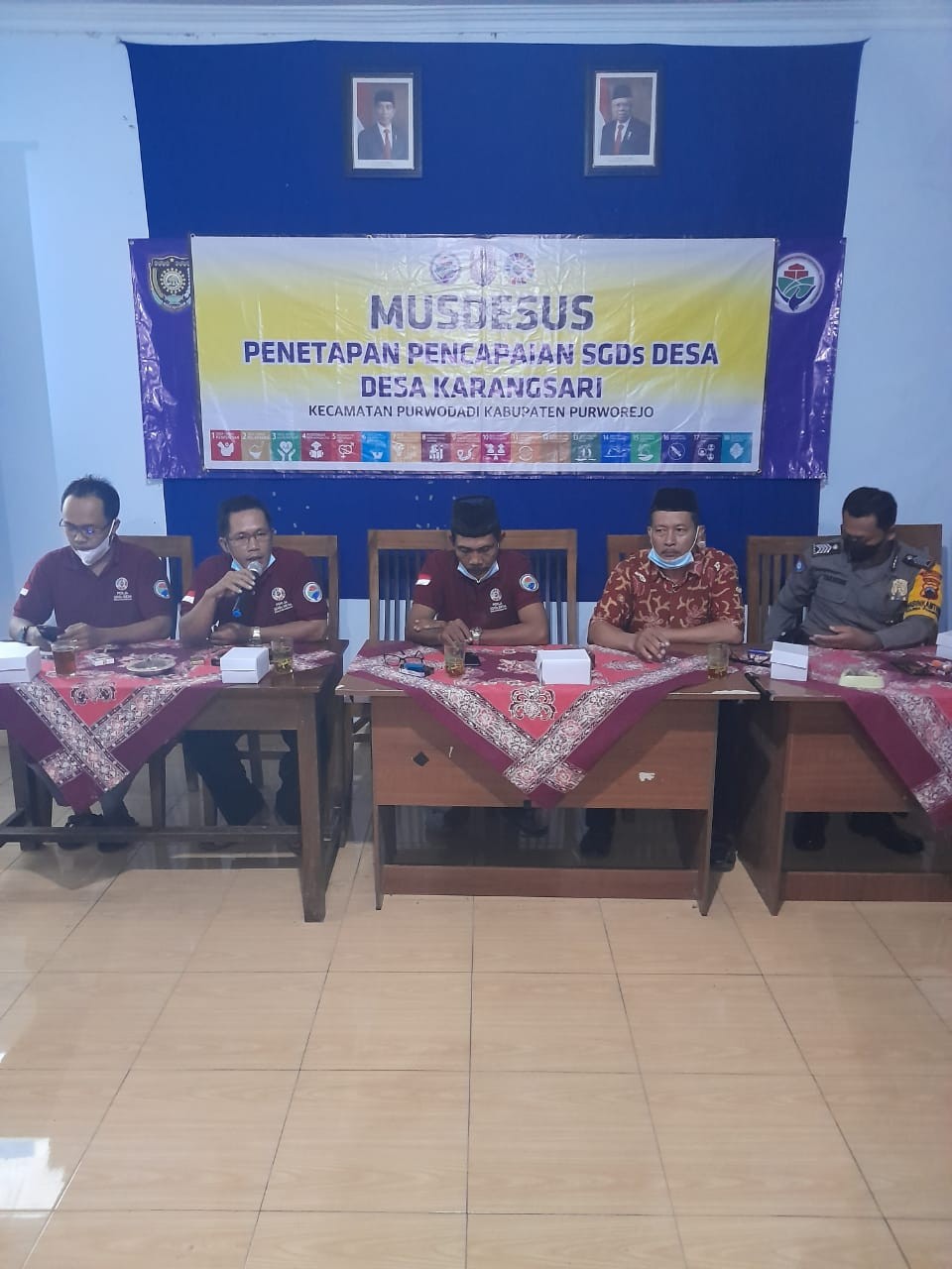 Musyawarah Desa Pencapaian SDGS Desa Karangsari Kecamatan Purwodadi 