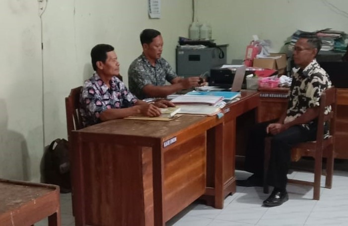 Monitoring Intensifikasi Penerimaan PBB P-2 Tahun 2023 di Kantor Desa Plandi  Kecamatan Purwodadi