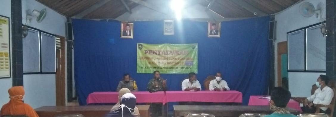 Penyaluran BLT DD Tahap III Tahun 2021 di Balai Desa Karangsari Kecamatan Purwodadi 