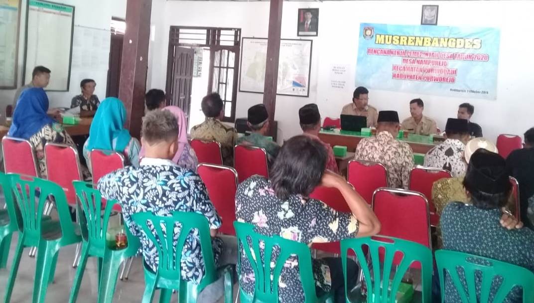 Musrenbang Desa dan Penyusunan RKPDes Tahun 2020 di Desa Nampurejo Purwodadi