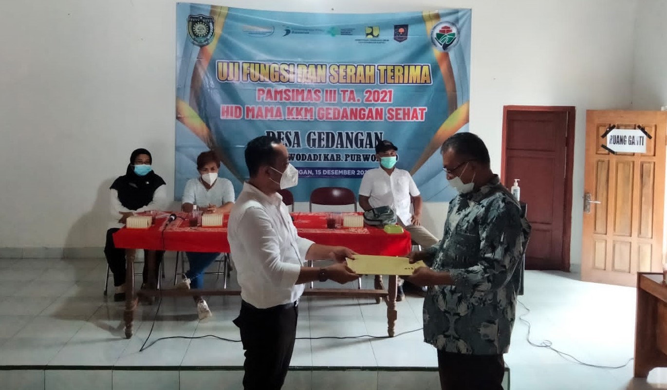 Uji Fungsi Pamsimas di Desa Gedangan Kecamatan Purwodadi