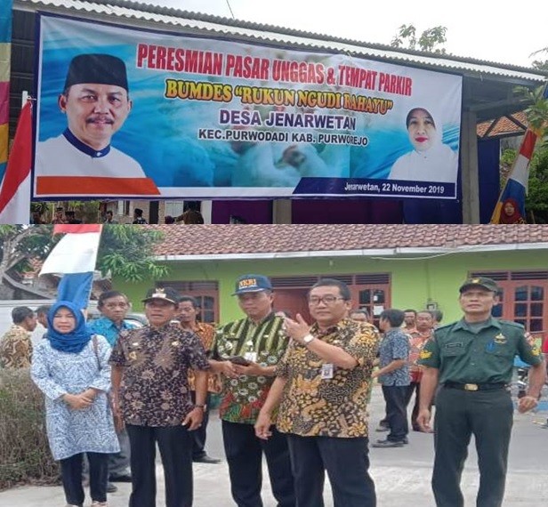 Peresmian Pasar Unggas dan Tempat Parkir di Desa Jenarwetan Kecamatan Purwodadi