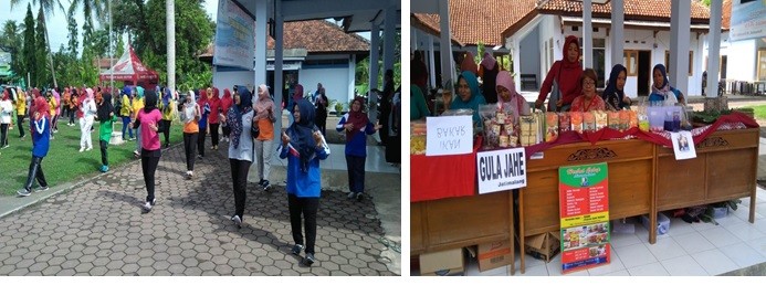 Kegiatan Senam dan Pameran UMKM Dalam Rangka Peringatan HUT Dharma Wanita Persatuan Ke-20, Hari Ibu Ke-91 dan Peringatan Hari Bela Negara Ke-71 Tingkat Kecamatan Purwodadi