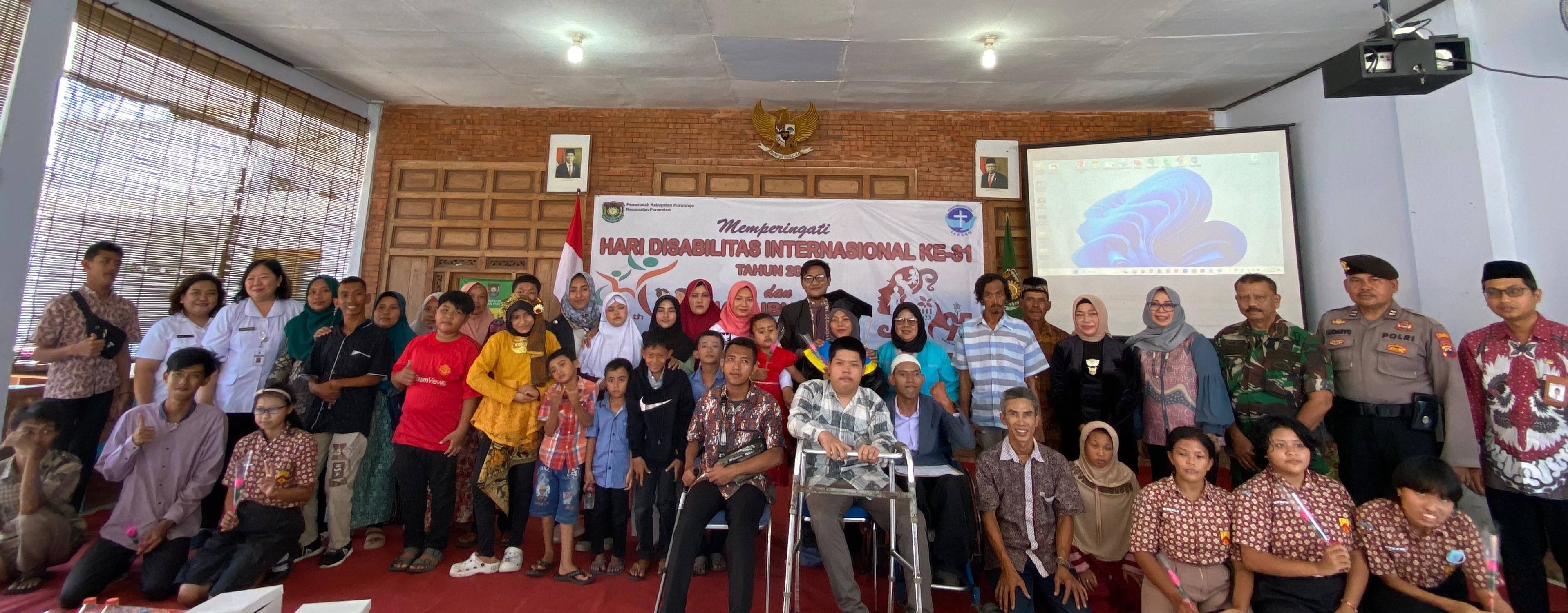 Peringatan Hari Disabilitas Internasional Tahun 2023 di Pendopo Kecamatan Purwodadi