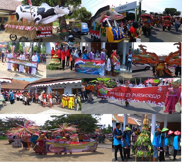 Karnaval dan Parade Budaya Dalam Rangka HUT Ke-74 Kemerdekaan Republik Indonesia Tingkat Kecamatan Purwodadi