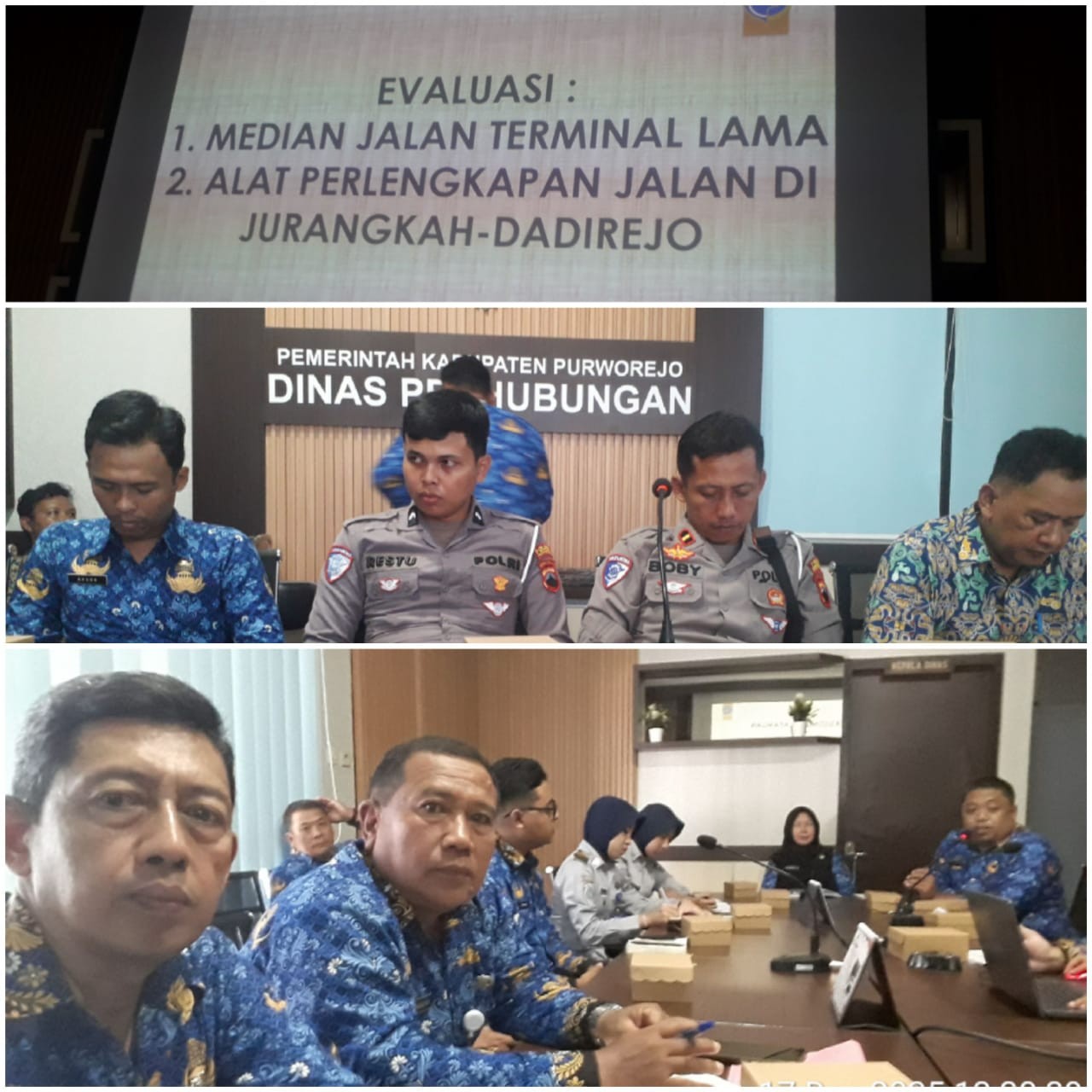 Rapat koordinasi Persiapan Perayaan Natal Tahun 2025 dan Tahun baru 2026, Kasi PU dan Trantibum Kecamatan Purwodadi hadir