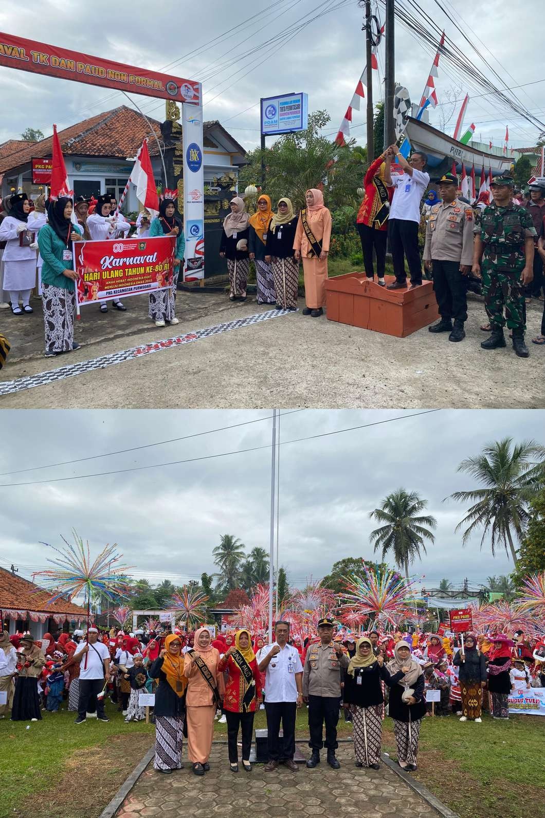 Kecamatan Purwodadi sukses menggelar Karnaval  8 Gugus Kelompok TK dan PAUD Non Formal 