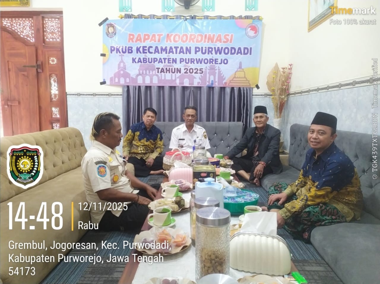 Rapat Koordinasi PKUB Kecamatan Purwodadi Tahun 2025, Camat Purwodadi hadir