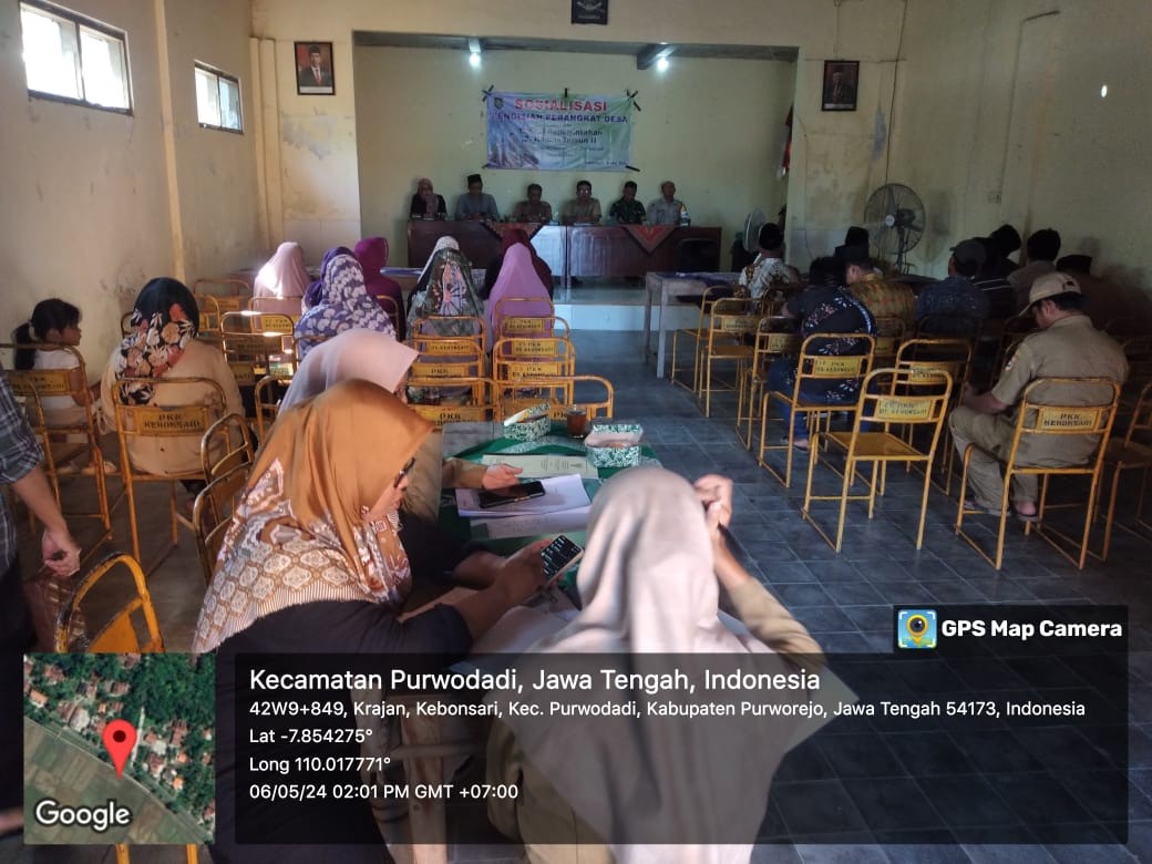 Sossialisasi Pengisian Perangkat Desa Kebonsari