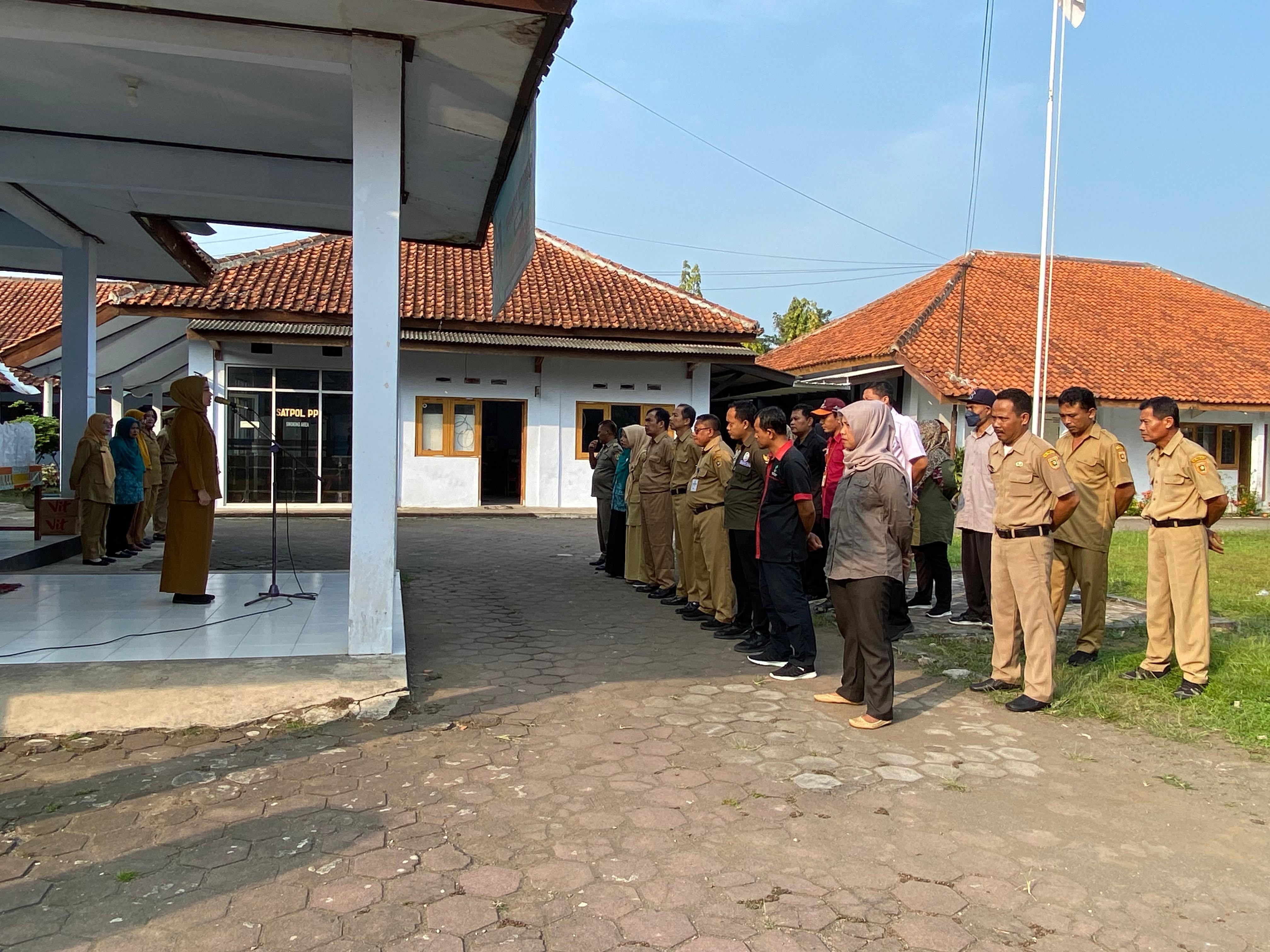 Apel Pagi Bersama ASN, PPPK, Non ASN, Pendamping Desa,TKSK, PKH Se Kecamatan Purwodadi