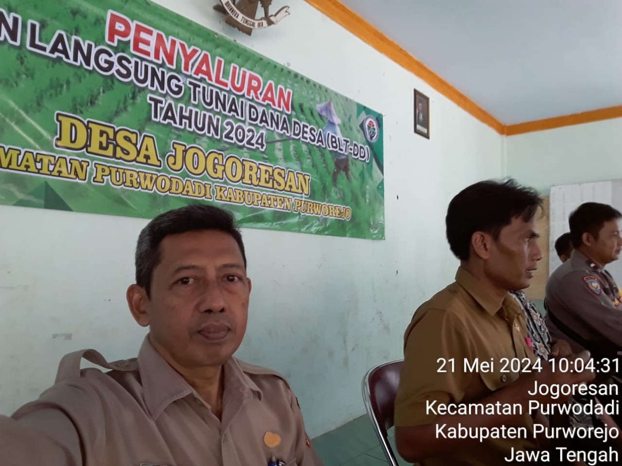 Penyaluran BLT DD Triwulan I Tahun 2024 Balai Desa Jogoresan