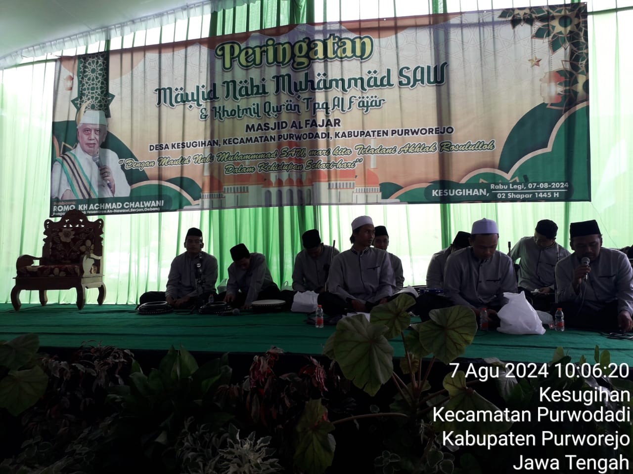 Pengajian Umum Maulid Nabi Muhammad SAW Masjid Al Fajar di Desa Kesugihan 