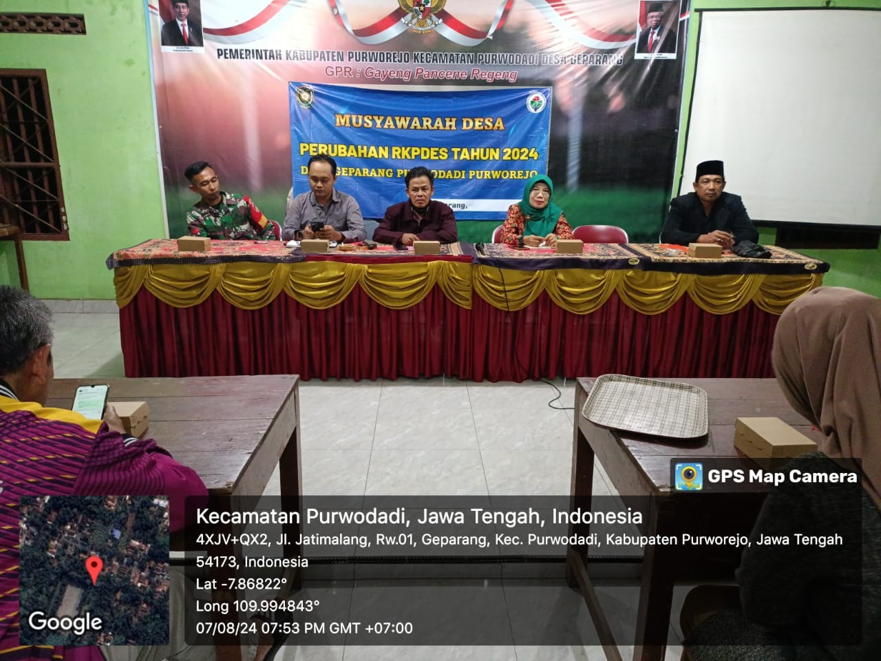 Musyawarah Desa  RKPDes Perubahan & APBDES Perubahan Tahun 2024 di Desa Geparang