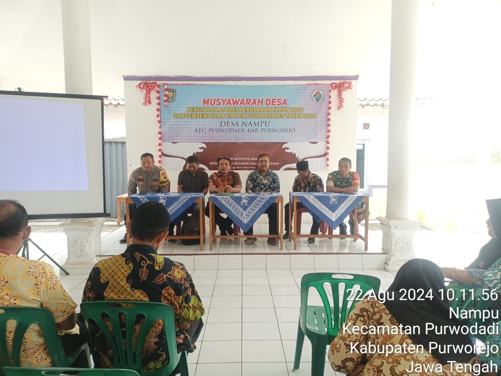 Musdes Penetapan APBDES Perubahan dan Tim  Penyusun RKPDes Desa Nampu Tahun 2024