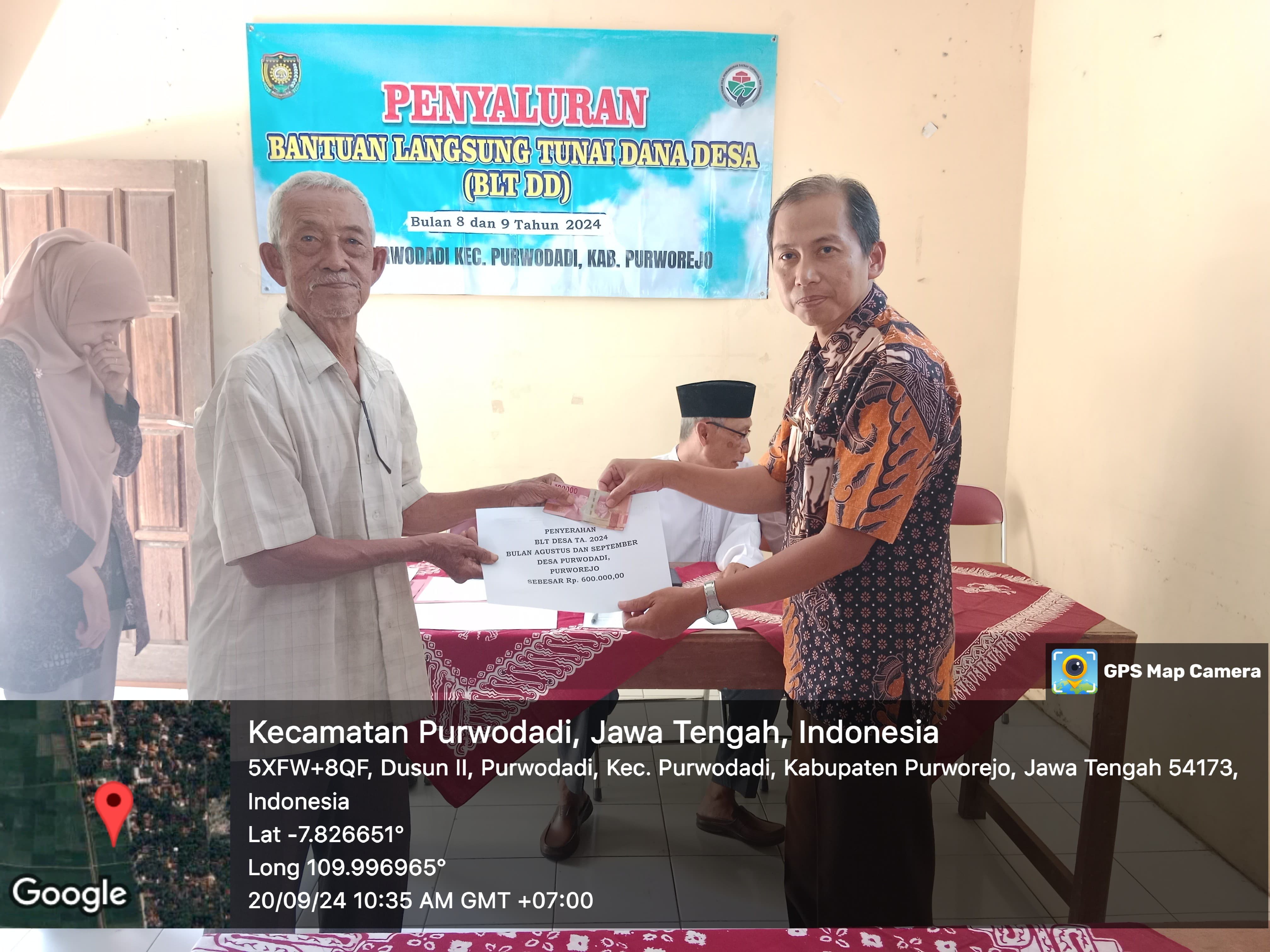 Penyaluran BLT DD Triwulan III TA 2024 Desa Purwodadi