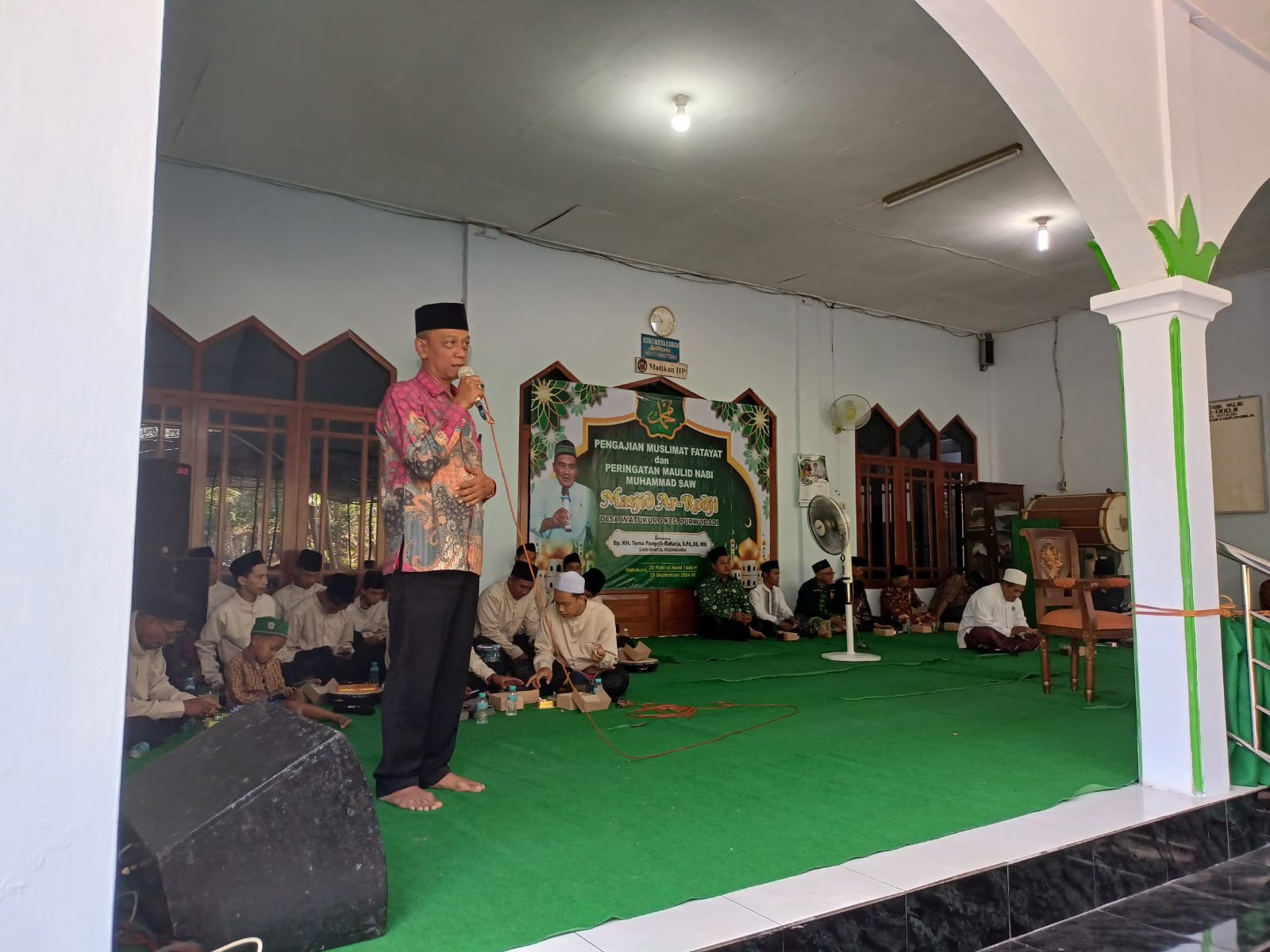 Pengajian Rutin PACMNU Kecamatan Purwodadi di Masjid Ar Roji Desa Watukuro