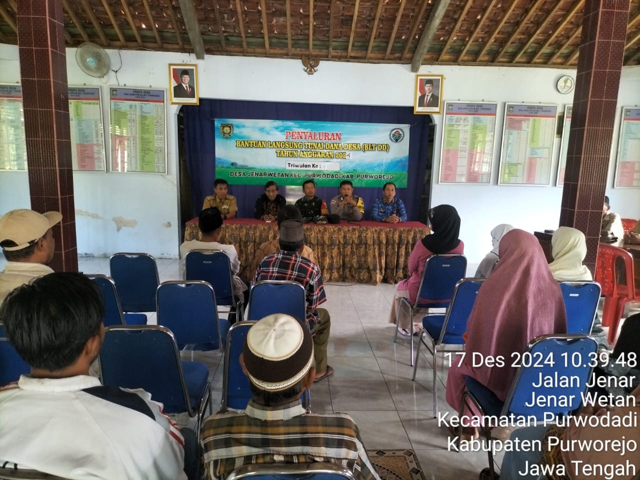 Penyaluran BLT DD Triwulan IV TA 2024 Desa Jenarwetan