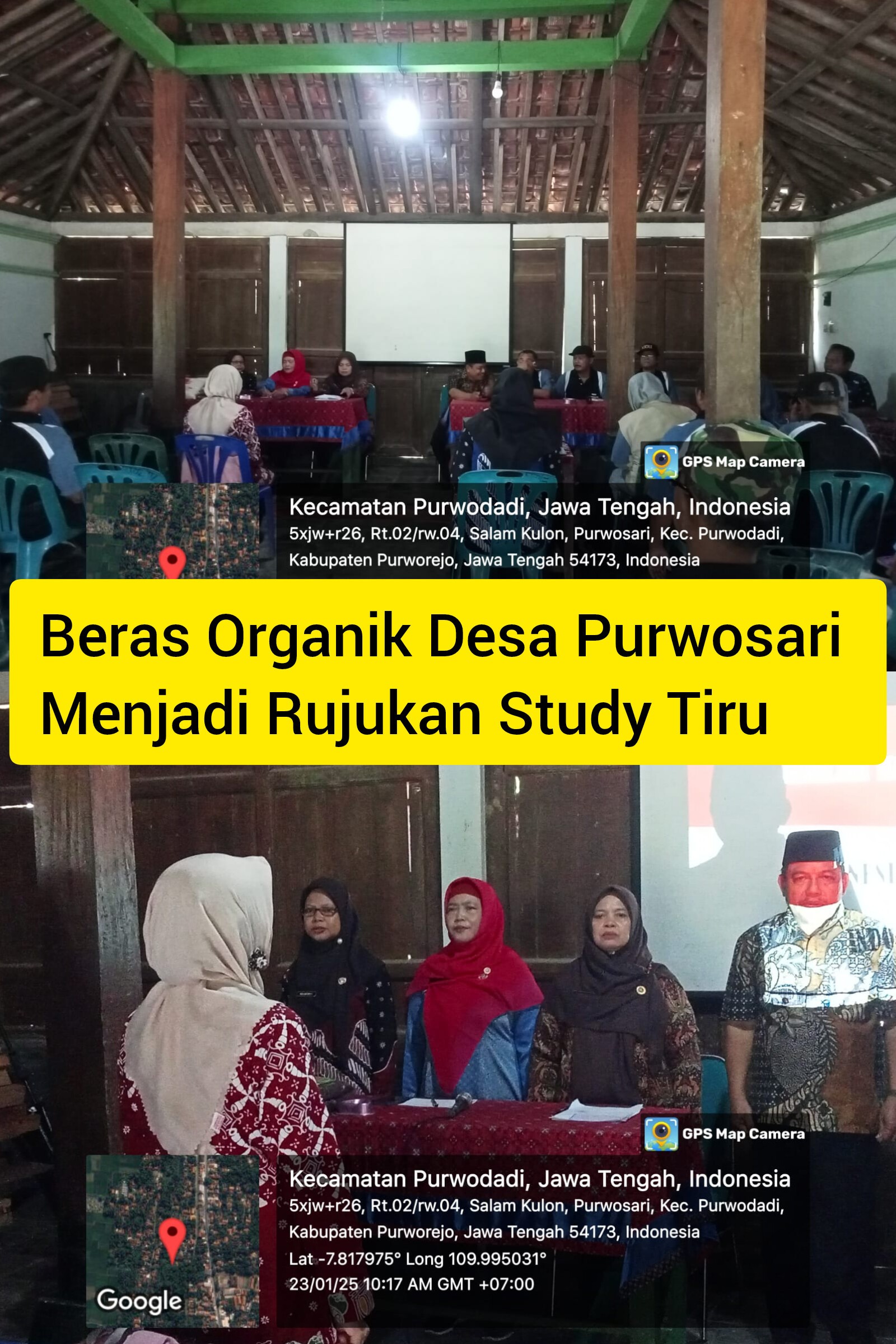 Beras Organik Desa Purwosari menjadi Rujukan Study Tiru