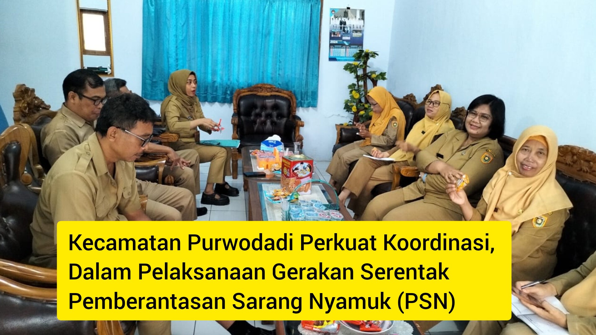 Koordinasi dalam rangka Pelaksanaan Gerakan Serentak Pemberantasan Sarang Nyamuk (PSN)