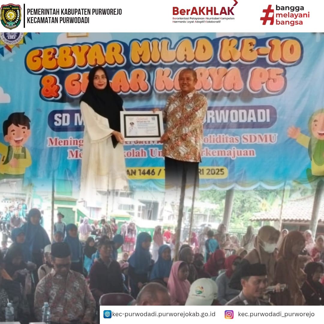 Gebyar Milad ke 10 SD Muhammadiyah Purwodadi dan Gelar Karya P5 Berlangsung Meriah