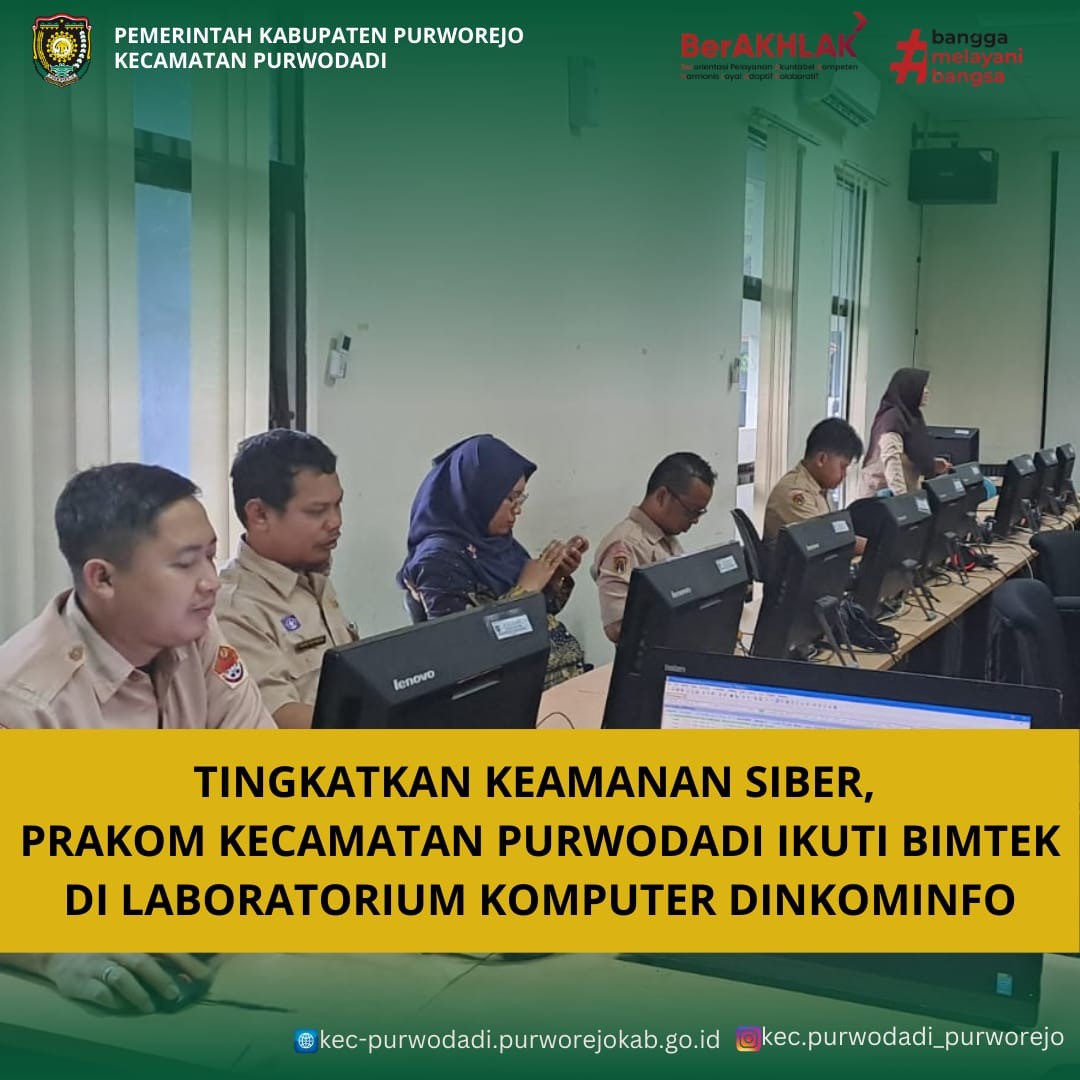 Kecamatan Purwodadi Ikuti Bimtek Kesiapsiagaan Tim Tanggap Insiden Siber