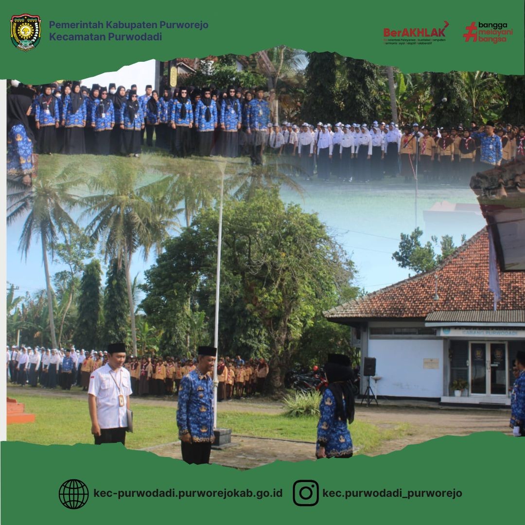 Upacara Bendera dalam rangka Peringatan Hardiknas tingkat Kecamatan Purwodadi Tahun 2025