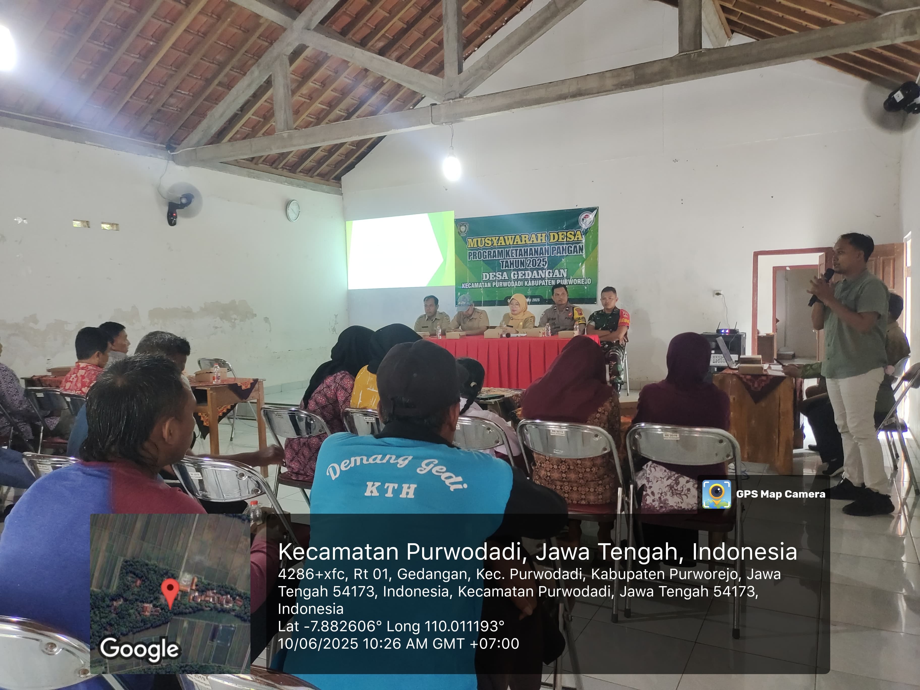 Musdesus Ketahanan Pangan di Desa Gedangan,Kasi Pemdes Kecamatan Purwodadi hadir