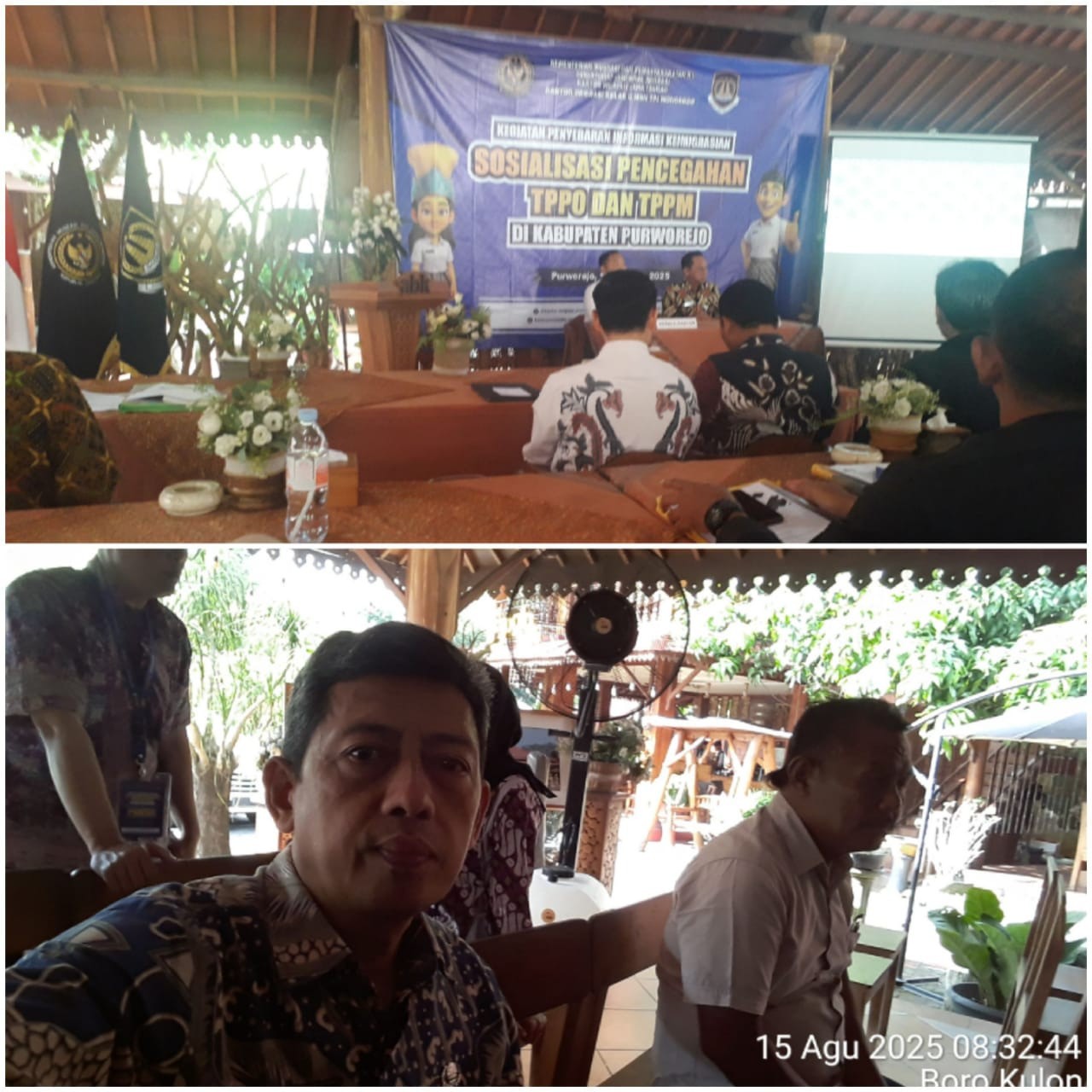 Kegiatan Penyebaran Informasi Keimigrasian Tentang TPPO & TPPM, Kasi PU & Trantib hadir