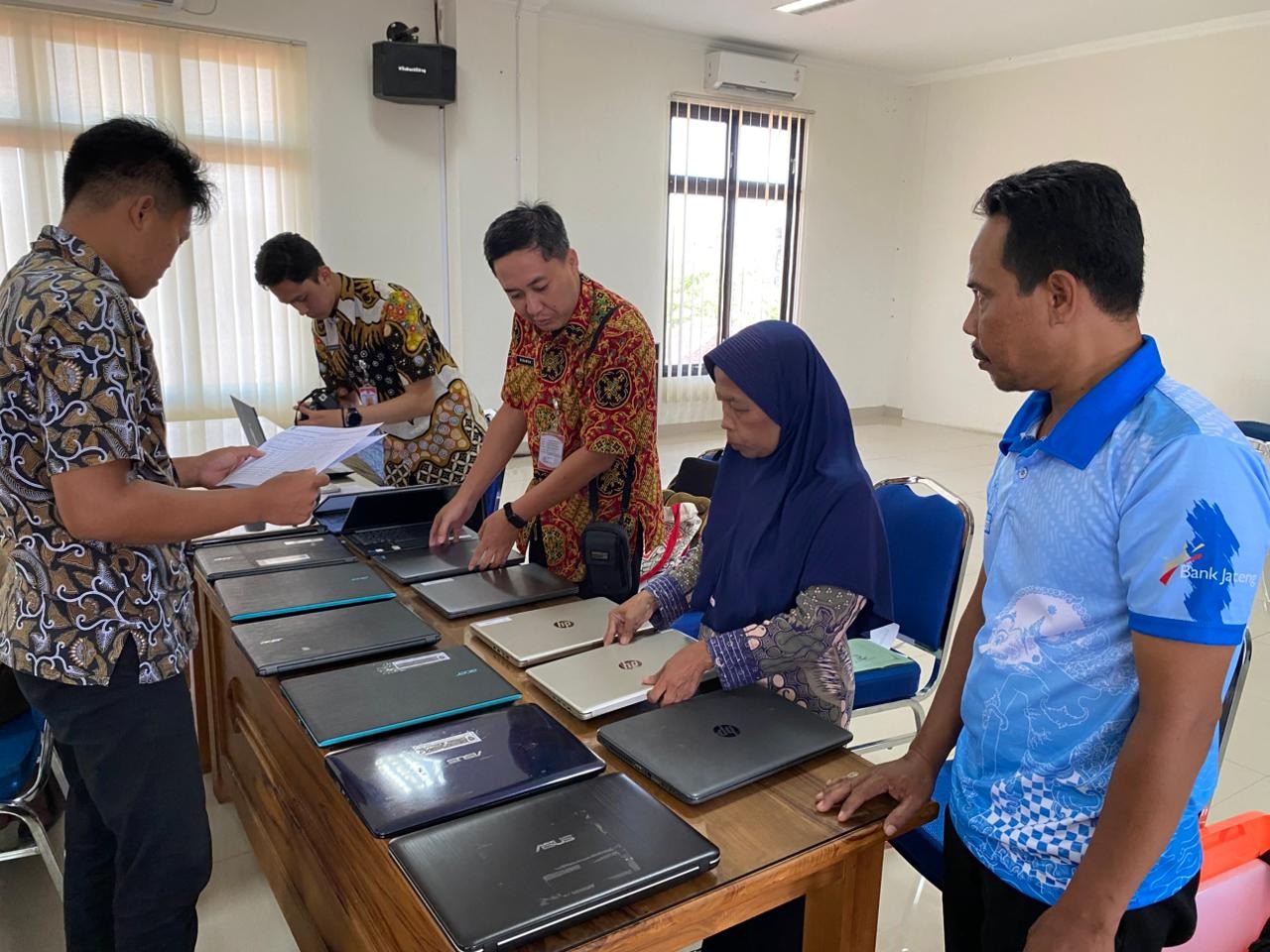 Pengapelan Barang Elektronik Milik Pemerintah Kabupaten Purworejo, Kecamatan Purwodadi turut hadir di BPKPAD 