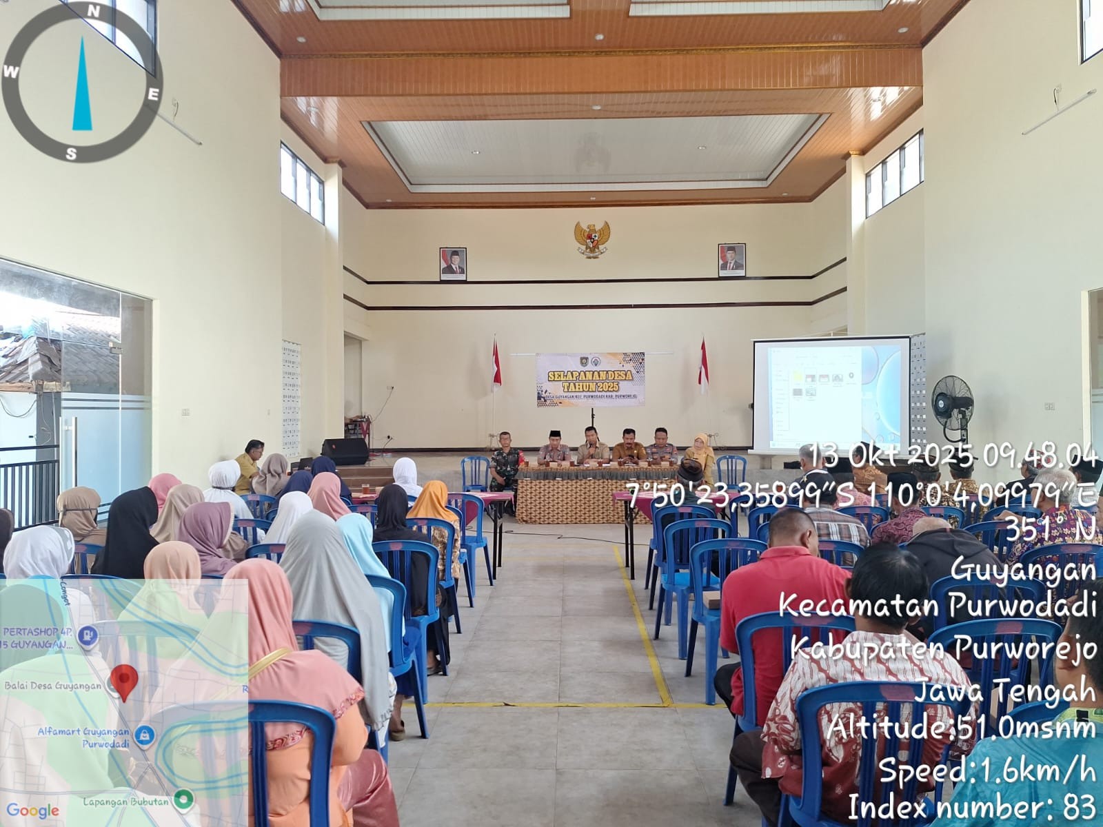 Kegiatan Selapanan Desa Guyangan, Kasi Pemdes Kecamatan Purwodadi hadir