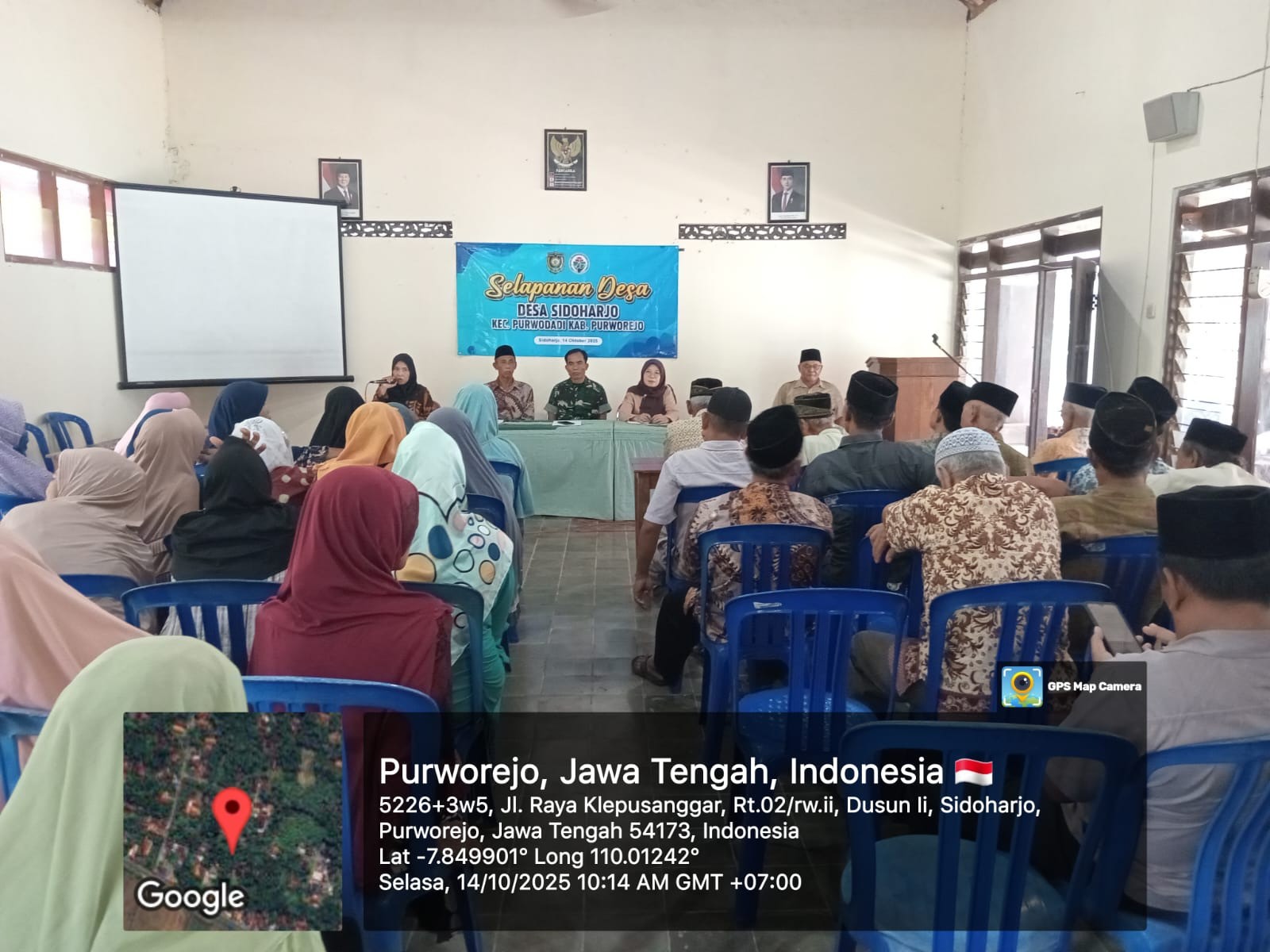 Kegiatan Selapanan Desa Sidoharjo, Kasi Pemdes Kecamatan Purwodadi hadir