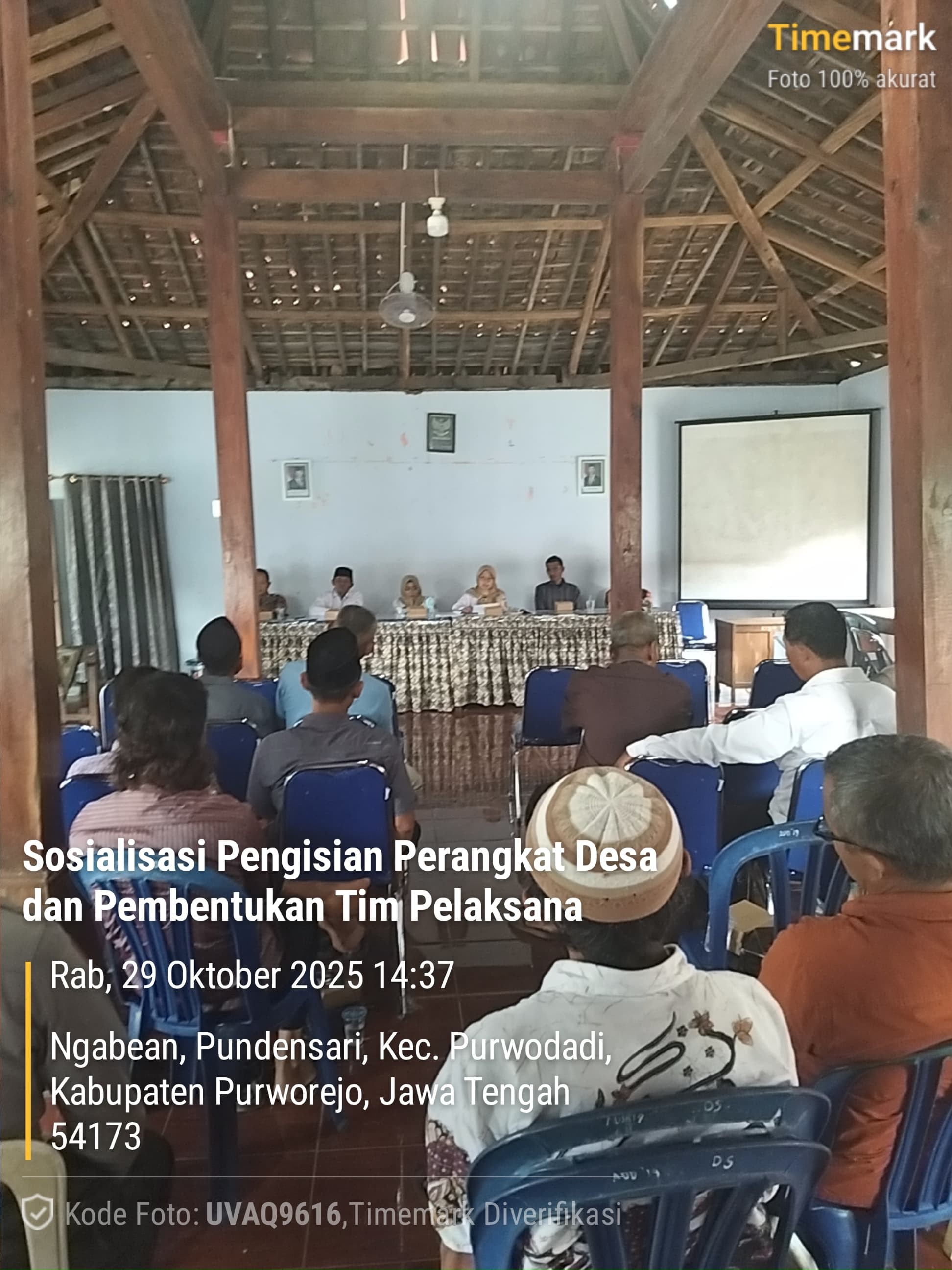 Sosialisasi dan Pembentukan Tim Pelaksana Pengangkatan Perangkat Desa Pundensari