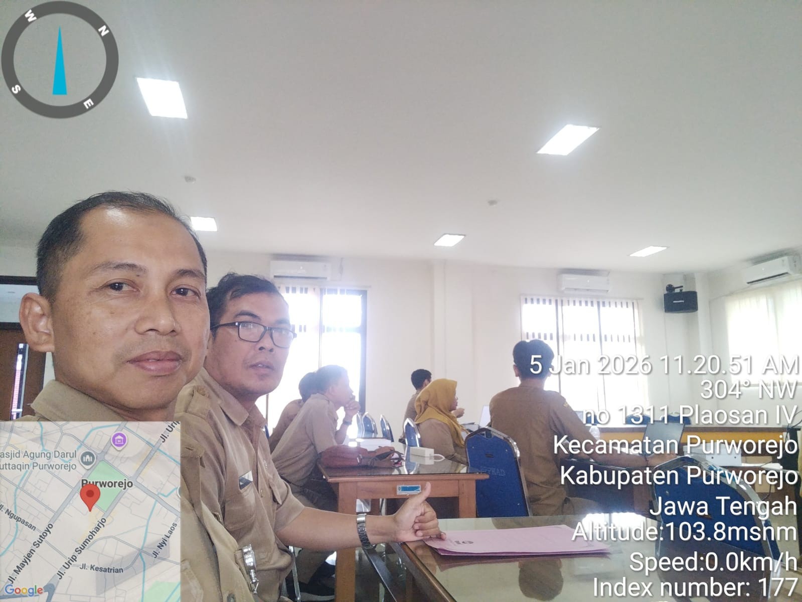 Desk Target Potensi dan Pendapatan Tahun Anggaran 2027, Plt Kasubbag Umpeg dan Bendahara Penerimaan Kecamatan Purwodadi hadir
