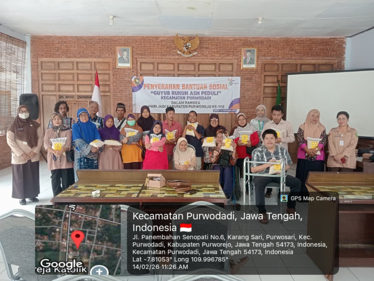 82,5 kg Beras Tersalurkan di Kegiatan Guyub Rukun ASN Peduli Kecamatan Purwodadi Dalam Rangka Hari Jadi ke-195 Kabupaten Purworejo