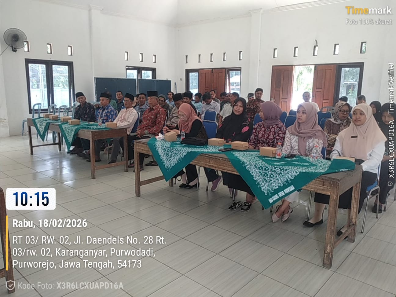 Camat Purwodadi menghadiri  Selapanan Purna Tugas Kadus II di Desa  Karanganyar