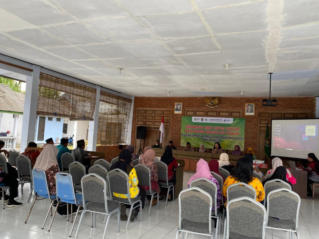 Sekcam Purwodadi Buka Acara Minilokakarya UPT Puskesmas Bragolan