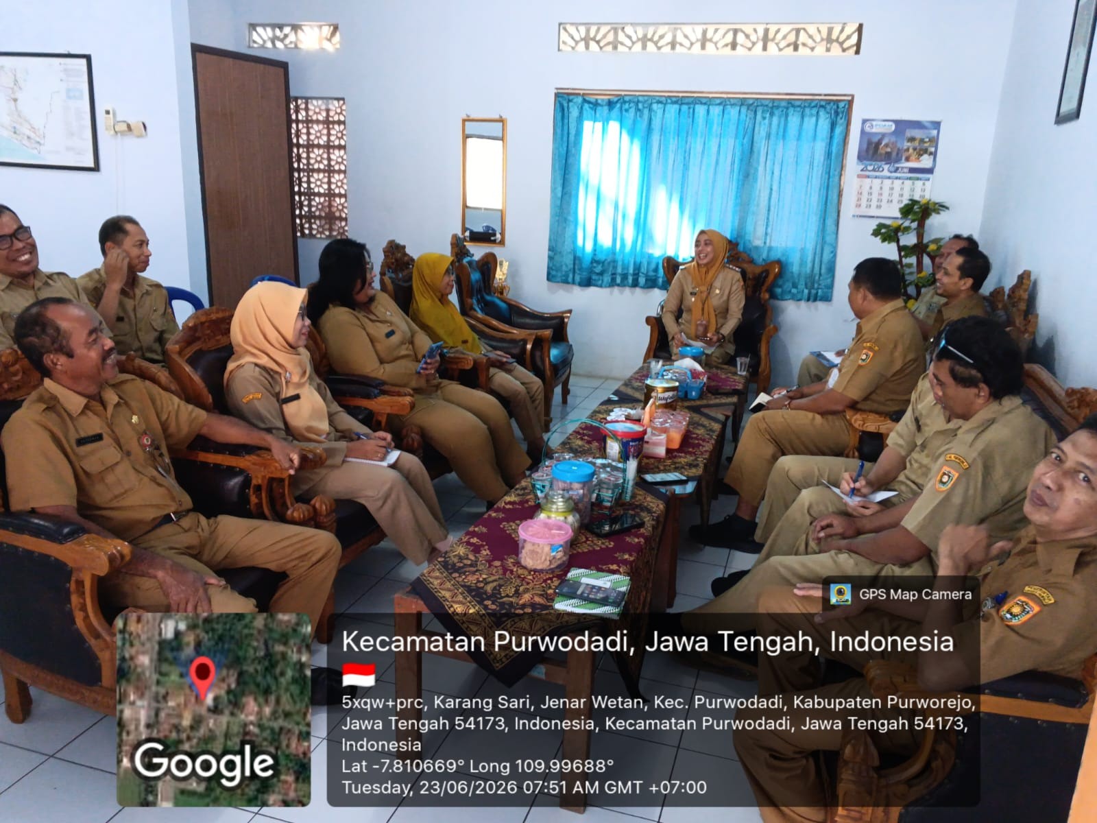 Perkuat Kinerja Organisasi, Camat Purwodadi Gelar Staf Meeting